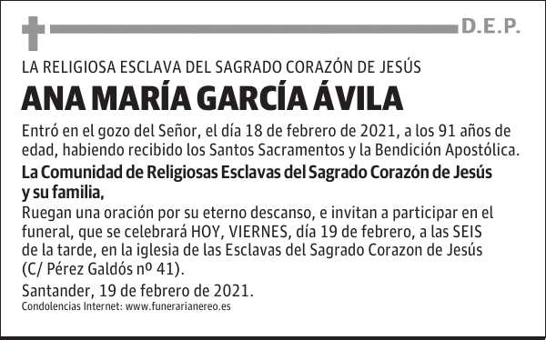 ANA MARÍA GARCÍA ÁVILA
