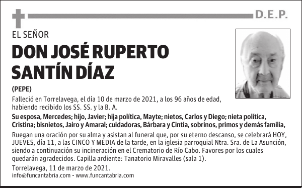 DON JOSÉ RUPERTO SANTÍN DÍAZ