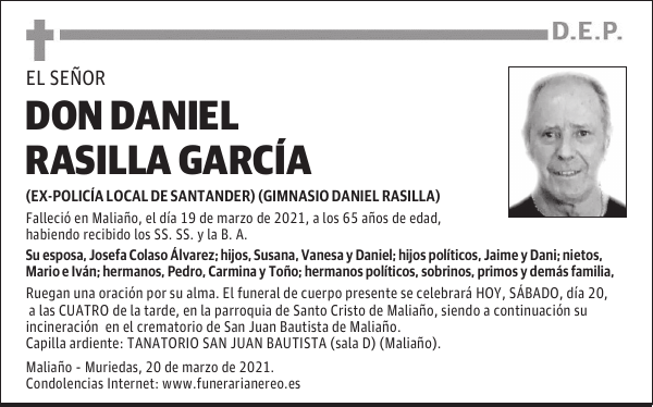 DON DANIEL RASILLA GARCÍA