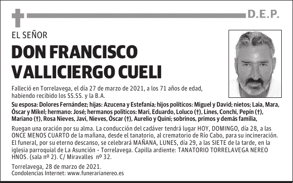 DON FRANCISCO VALLICIERGO CUELI