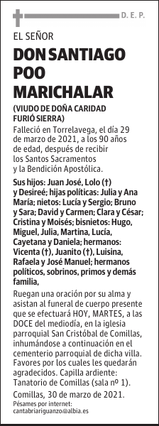 DON SANTIAGO POO MARICHALAR
