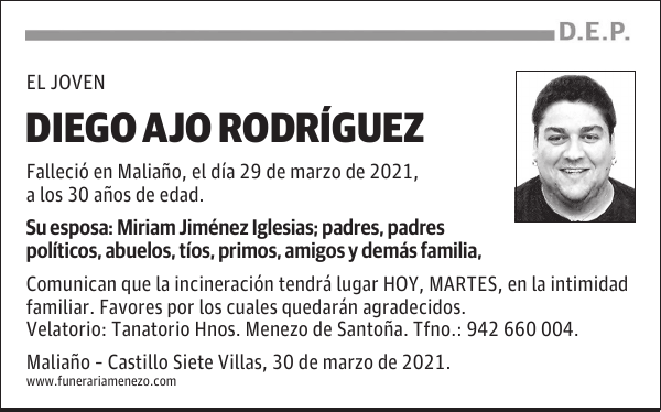 DIEGO AJO RODRÍGUEZ