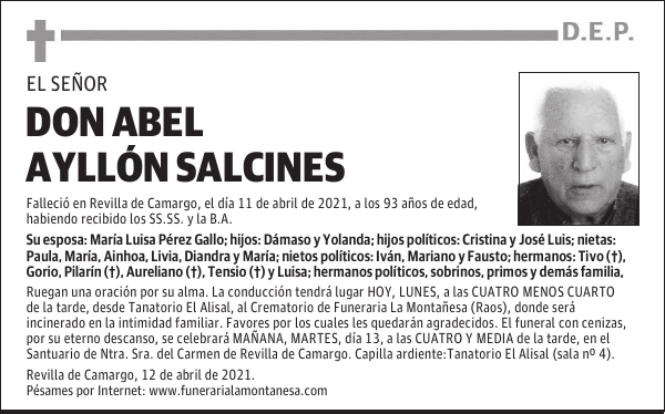 DON ABEL AYLLÓN SALCINES