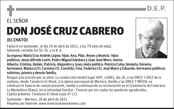DON JOSÉ CRUZ CABRERO