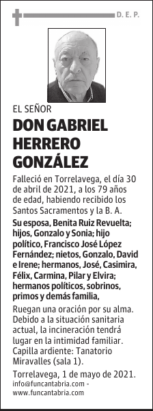 DON GABRIEL HERRERO GONZÁLEZ