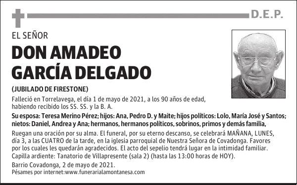 DON AMADEO GARCÍA DELGADO