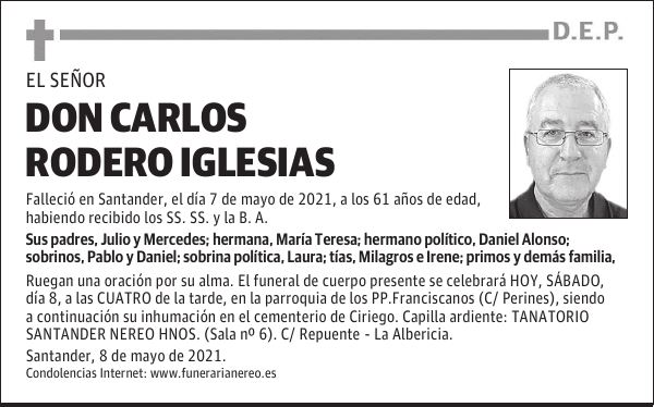 DON CARLOS RODERO IGLESIAS