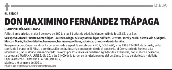 DON MAXIMINO FERNÁNDEZ TRÁPAGA