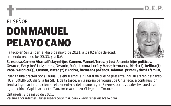 DON MANUEL PELAYO CANO
