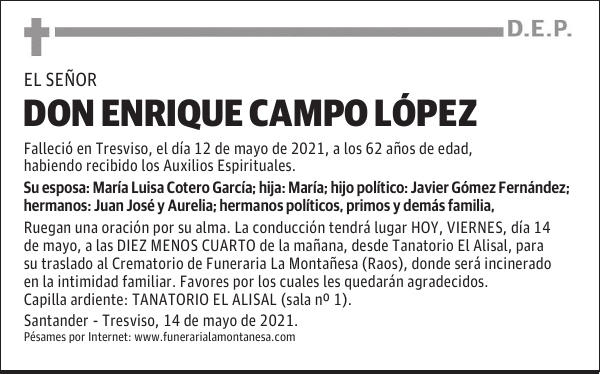 DON ENRIQUE CAMPO LÓPEZ