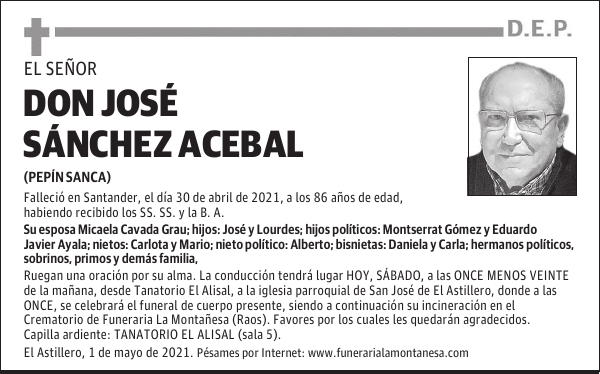 DON JOSÉ SÁNCHEZ ACEBAL
