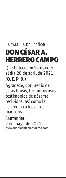 DON CÉSAR A. HERRERO CAMPO