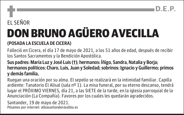 DON BRUNO AGÜERO AVECILLA