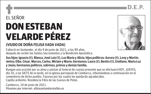 DON ESTEBAN VELARDE PÉREZ