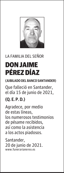 DON JAIME PÉREZ DÍAZ