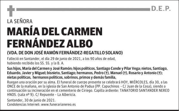 MARÍA DEL CARMEN FERNÁNDEZ ALBO