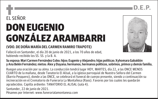 DON EUGENIO GONZÁLEZ ARAMBARRI