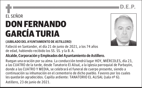 DON FERNANDO GARCÍA TURIA