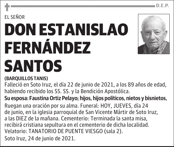 DON ESTANISLAO FERNÁNDEZ SANTOS