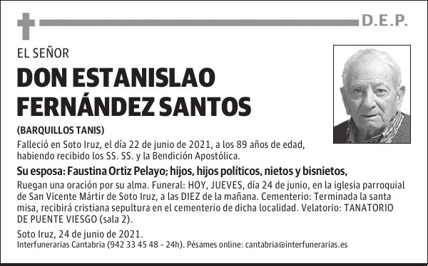 DON ESTANISLAO FERNÁNDEZ SANTOS