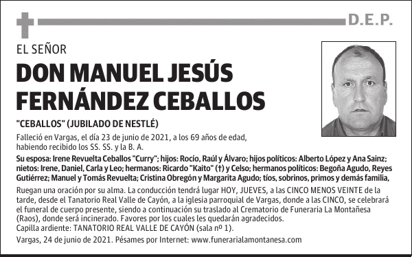 DON MANUEL JESÚS FERNÁNDEZ CEBALLOS