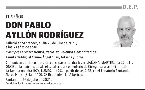 DON PABLO AYLLÓN RODRÍGUEZ