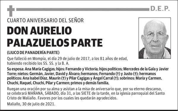 DON AURELIO PALAZUELOS PARTE