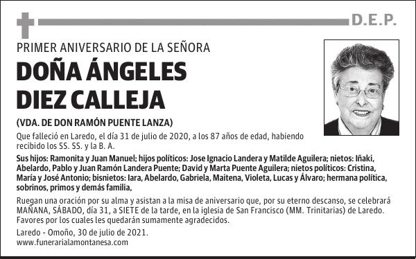 DOÑA ÁNGELES DIEZ CALLEJA