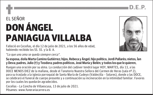 DON ÁNGEL PANIAGUA VILLALBA
