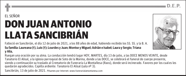 DON JUAN ANTONIO LLATA SANCIBRIÁN