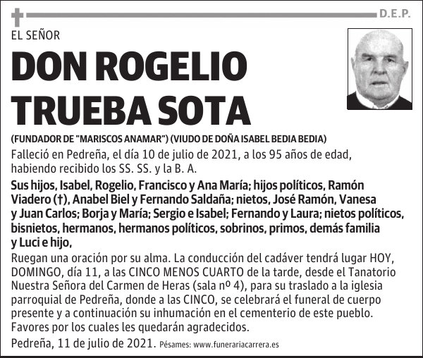 DON ROGELIO TRUEBA SOTA