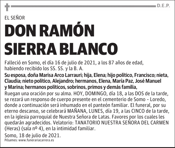 DON RAMÓN SIERRA BLANCO