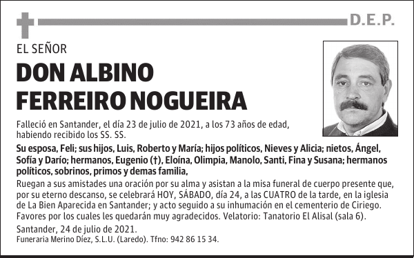 DON ALBINO FERREIRO NOGUEIRA