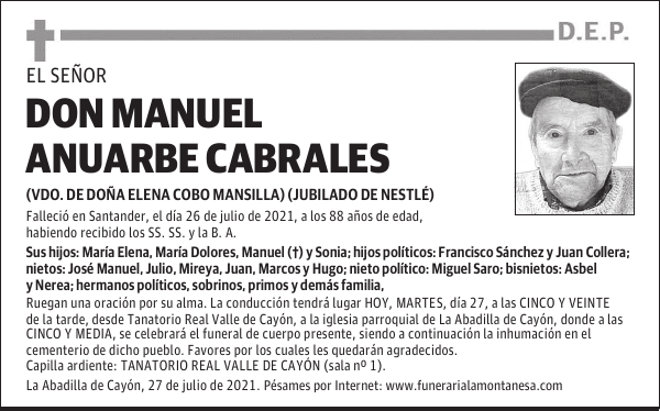DON MANUEL ANUARBE CABRALES
