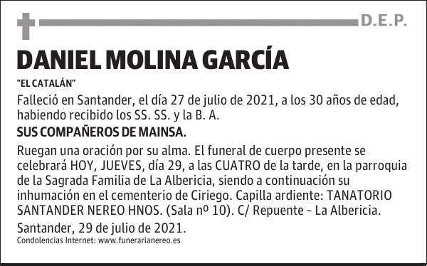 DANIEL MOLINA GARCÍA