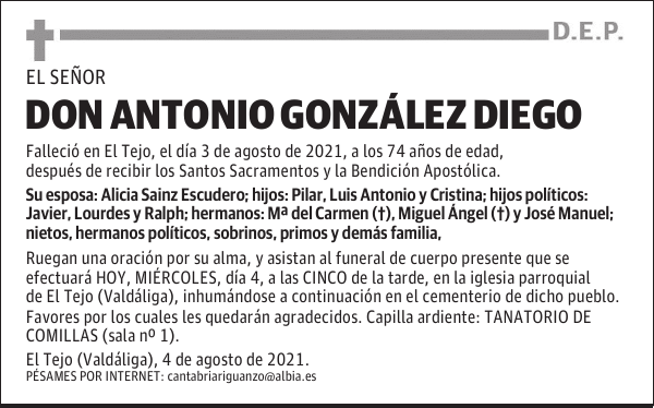 DON ANTONIO GONZÁLEZ DIEGO