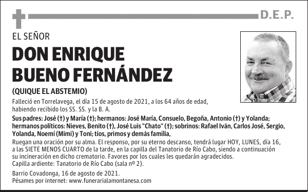 DON ENRIQUE BUENO FERNÁNDEZ