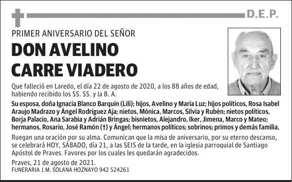 DON AVELINO CARRE VIADERO