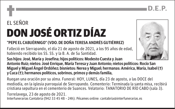 DON JOSÉ ORTIZ DÍAZ