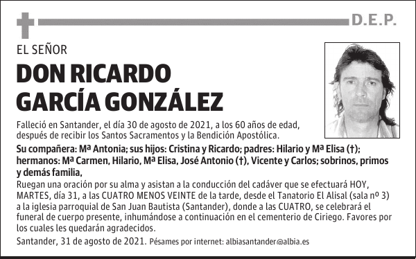 DON RICARDO GARCÍA GONZÁLEZ