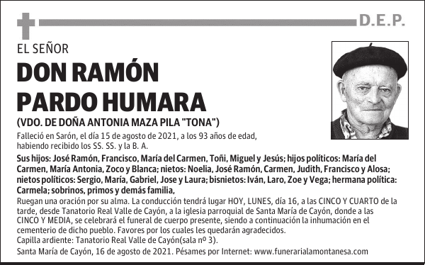 DON RAMÓN PARDO HUMARA