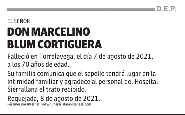 DON MARCELINO BLUM CORTIGUERA