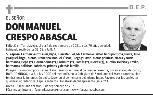 DON MANUEL CRESPO ABASCAL