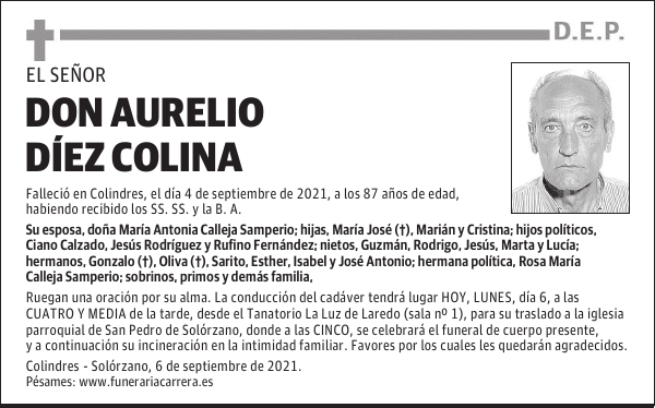 DON AURELIO DÍEZ COLINA