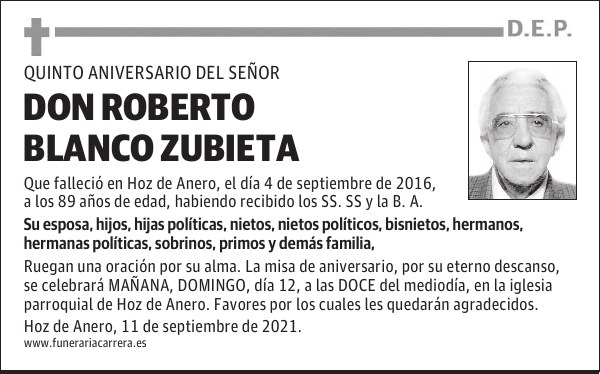 DON ROBERTO BLANCO ZUBIETA