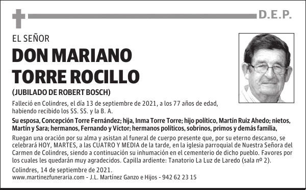 DON MARIANO TORRE ROCILLO