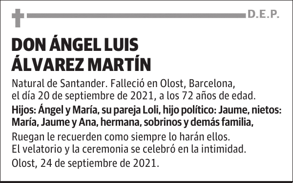 DON ÁNGEL LUIS ÁLVAREZ MARTÍN