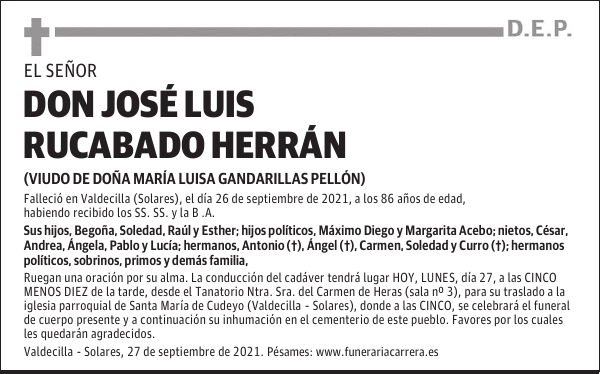 DON JOSÉ LUIS RUCABADO HERRÁN