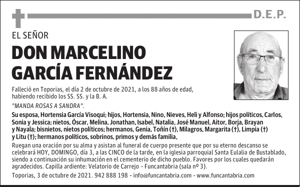 DON MARCELINO GARCÍA FERNÁNDEZ