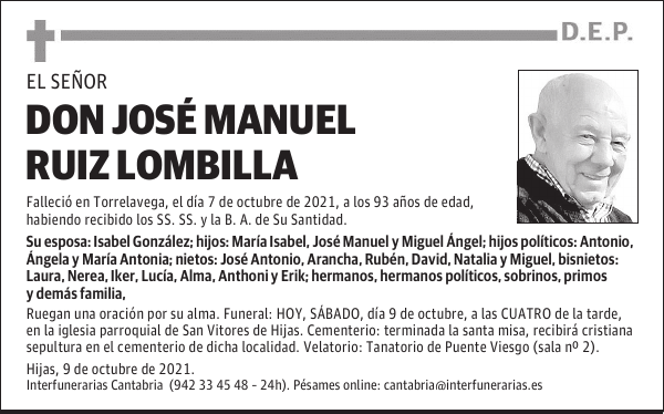 DON JOSÉ MANUEL RUIZ LOMBILLA